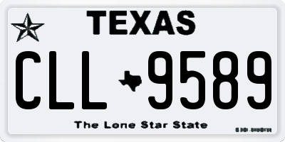TX license plate CLL9589
