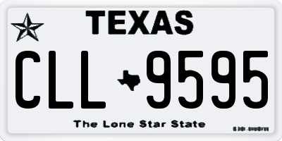 TX license plate CLL9595