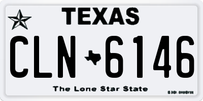 TX license plate CLN6146