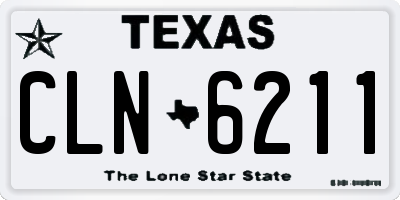 TX license plate CLN6211