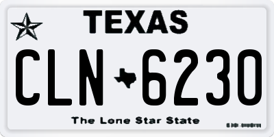 TX license plate CLN6230