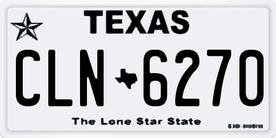 TX license plate CLN6270