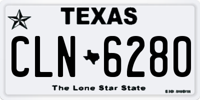 TX license plate CLN6280