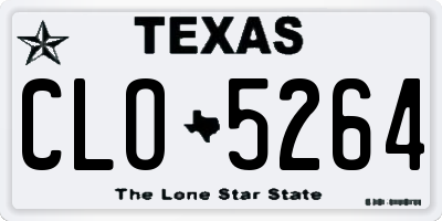 TX license plate CLO5264