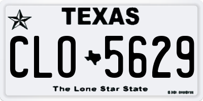 TX license plate CLO5629