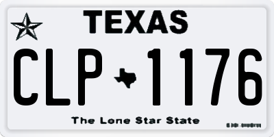 TX license plate CLP1176