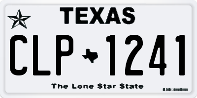 TX license plate CLP1241