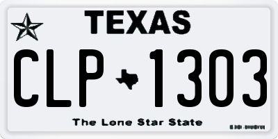 TX license plate CLP1303