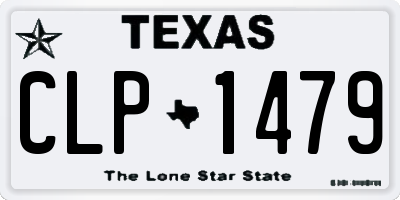 TX license plate CLP1479