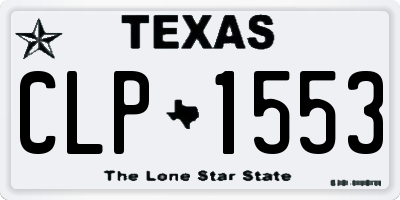 TX license plate CLP1553