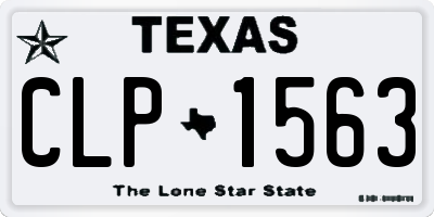 TX license plate CLP1563