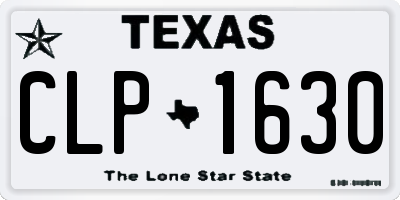 TX license plate CLP1630