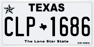 TX license plate CLP1686
