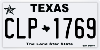 TX license plate CLP1769