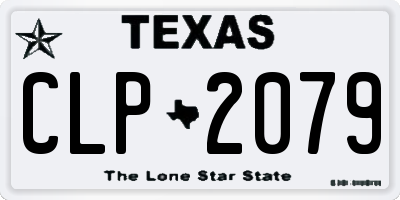 TX license plate CLP2079