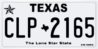 TX license plate CLP2165