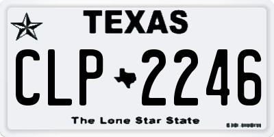 TX license plate CLP2246