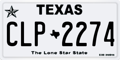 TX license plate CLP2274