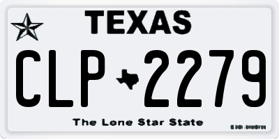 TX license plate CLP2279