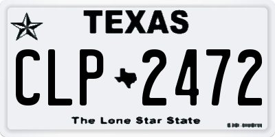 TX license plate CLP2472