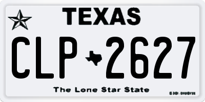 TX license plate CLP2627