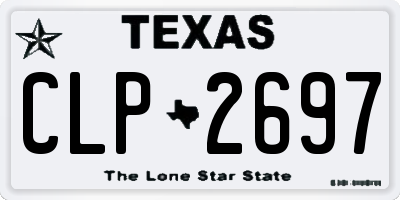 TX license plate CLP2697