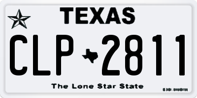TX license plate CLP2811
