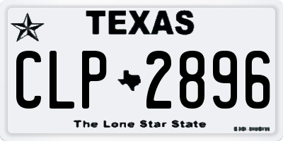 TX license plate CLP2896