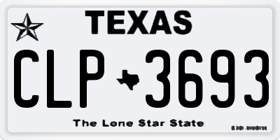 TX license plate CLP3693