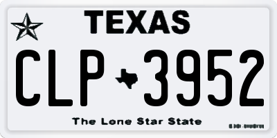 TX license plate CLP3952