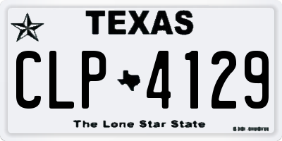 TX license plate CLP4129