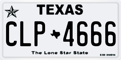TX license plate CLP4666