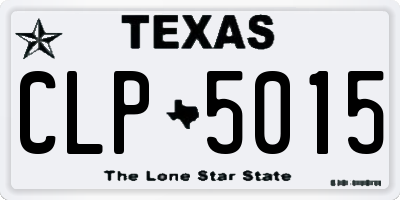 TX license plate CLP5015