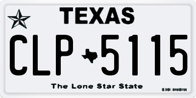 TX license plate CLP5115