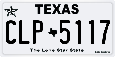 TX license plate CLP5117