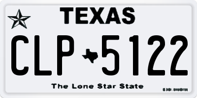 TX license plate CLP5122