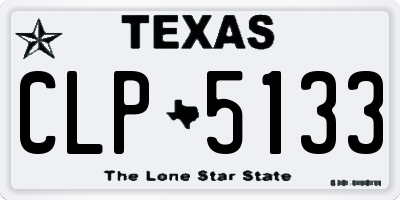 TX license plate CLP5133