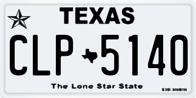 TX license plate CLP5140