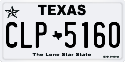 TX license plate CLP5160