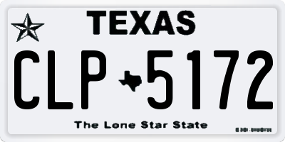 TX license plate CLP5172