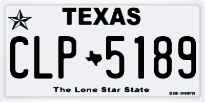 TX license plate CLP5189