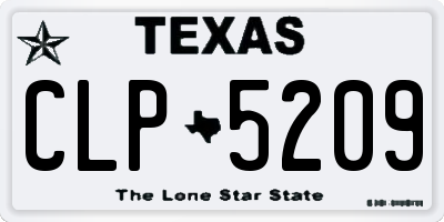 TX license plate CLP5209
