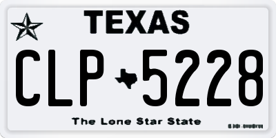 TX license plate CLP5228