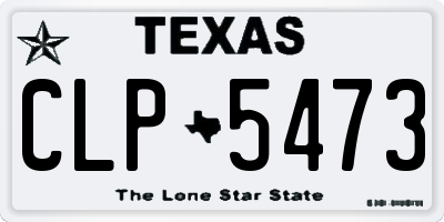 TX license plate CLP5473