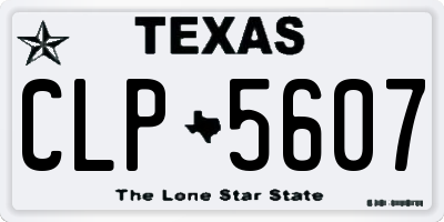 TX license plate CLP5607