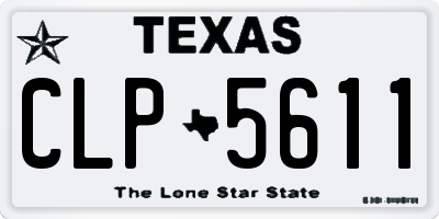 TX license plate CLP5611