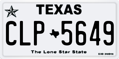 TX license plate CLP5649