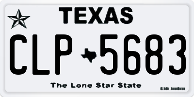 TX license plate CLP5683