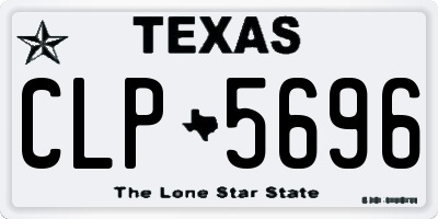 TX license plate CLP5696
