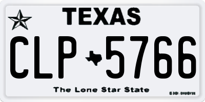 TX license plate CLP5766